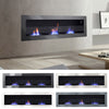 Bio Ethanol Fireplace Modern Wall Biofire 2/3 Burner Fire Place With Glass Panel