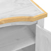 Wardrobe White 194x52x186 Solid Wood Pine R7M2