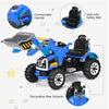 12V Battery Powered Kids Ride On Excavator Electric Motorized Truck Toy-Blue