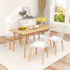 Chic Set of 4 Windsor Dining Chairs Kitchen Armless Side Chairs White