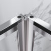 Bi Fold Shower Enclosure Door With Magnetic Stripes Wet Room Glass Cubicle