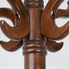 Solid Wood Coat Stand Heavy Duty Freestanding Hallway Coat Rack Tree w/ 8 Hooks