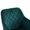 Set of 2 Armchairs Dining Chairs with Arms Velvet PU Faux Leather Chairs Kitchen