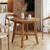 80cm Round Dining Table for 4-6, Modern Circle Kitchen Table for Dining Room