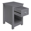 Wooden Small Side Table Slim Narrow Night Stand Bedside Drawer Storage Cabinet