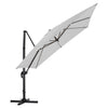 Patio Parasol Base Sets Offset Cantilever Umbrella Sun Shade Rainproof Canopy