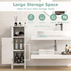 Bathroom Floor Cabinet Freestanding Narrow Bathroom Storage Organizer