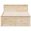 Bed Frame without with Headboard 120x200 Solid Wood Pine K6D6