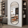 Full Length Wall Mirror Metal Black Frame Dressing Long Mirrors Bedroom Bathroom