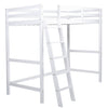 Wooden High Sleeper with Ladder Single Loft Bunk Bed Frame Sleeping Bed Bedstead
