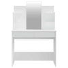 Dressing Table with Mirror White 96x40x142 cm