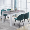 Rectangular Kitchen Dining Table Wooden Table 4-6 Seats Family Party Table White