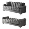 Super Soft 3 Seater Sofa Bed Sleeper Sofa Hidden Storage Ottoman Sofabed +Pillow