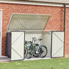 Galvanised Outdoor Garden Shed Pent Roof Bike Storage Yard Store Tool Shed House