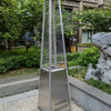 Ross James Luxury Glass Flame Patio Garden Heater Stainless Steel 13 kW Outdoor