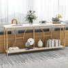 Entryway Console Table Sofa Table with Storage Shelf
