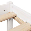 Bed Frame with Headboard White 160x200 Solid Wood Pine V5G8