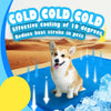 Dog Cooling Mat Triple Layer Water-Filled Safety Pad Bed Blue L