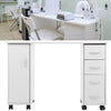 Manicure Nail Table Movable Nail Station Desk with Casters for Nails Art Beauty