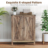 Freestanding Wooden Shoe Rack with Adjustable Shelves-Old Oak