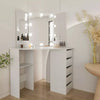Dressing Table with LED Mirror Makeup Desk Vanity Table with 2 or 5 Drawers New