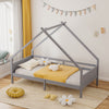 Wood Bed Frame Children Kids Toddler Bedstead Boys Girls Bedroom House Bed Frame