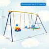 300 kg Heavy Duty Swing Set Backyard Kids Swing Set Indoor & Outdoor Playset