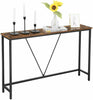 Slim Hallway Console Table Industrial Narrow Vintage Stand Sideboard Unit Metal