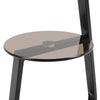 Round Glass Top End Table Living Bedroom Bed Side Sofa Coffee Table Metal Chrome