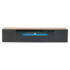 Floating TV Stand w/ Smart LED Lights, Wall Mounted Storage Cabinet for 75 in TV