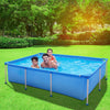 8.5 Ft / 2612 Ltr Rectangular Large Frame Above Ground Swimming Pool - Blue