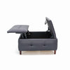 Extra Lift Up Square Storage Ottoman,Upholstered Coffee Table Storage Ottoman