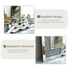 Full Length Crushed Diamond Wall Mirror Crystal Glass Silver Rectangle Dressing