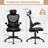 Rocking Computer Chair Ergonomic Home Office Chair Adjustable