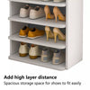 5 Tier Wooden Shoe Rack Tall Storage Shelf Unit Cabinet Organiser Footwear Stand