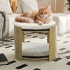 2-Level Cat House Pet Cat Bed Bunk Sleeping Snuggle Condo House Fluffy Cushion