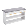 Entryway Shoes Storage Ottoman Bench Changing Stool Bench Footware Organizer
