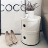 3/4/5 Tier Round Freestanding Bathroom Cylinder Cabinet Cupboard Bedroom Storage