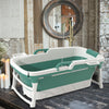 152cm XL Portable Shower Bathtub Collapsible Household Adult Folding Tub Bucket