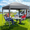 2X2m Pop-up Gazebo Marquee Canopy Outdoor Garden Wedding Tent Black/Grey/Blue