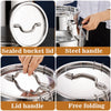 35L Stainless Steel Milk Churn Can Bucket Container Ghee Pot+handle+Sealed lid