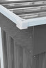Galvanized Steel Outdoor Garden Storage Shed W/ Open Shed for Bike Tool 5.5x9FT