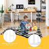 5-panel Metal Baby Pet Playpen Fireplace Fence Safety Fence Lockable Gate White