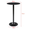 Round Bar Table 60CM Top for Cocktail Pub Coffee Dining Bistro Kitchen Bar Table