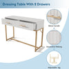 Console Side Display Table with 2 Drawers Hallway Entryway Living Room Furniture