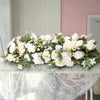 100cm White Flower Row for Wedding Wall Arrangement DIY Artificial Floral Arch