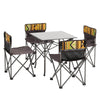4 Chairs+Table Set Folding Portable Kitchen Dining Outdoor Picnic Camping Garden
