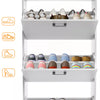 3 Drawer Shoe Cabinet Storage Cupboard Unit Shoe Rack Wooden Stand Organiser