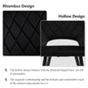 Pair of Dining Chair Velvet Diamond Chairs with Metal Legs Black/Blue/Grey/Green