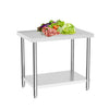 Commercial Work Bench Catering Table Stainless Steel Kitchen Prep Worktop 5 Size